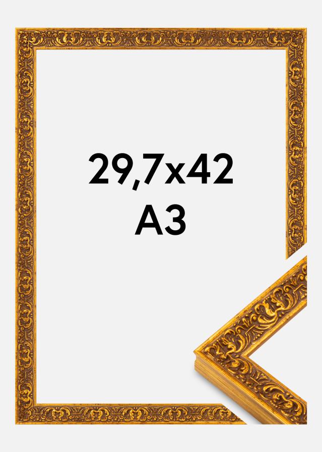 Rám Amber Akrylátové sklo Zlatá 29,7x42 cm (A3)