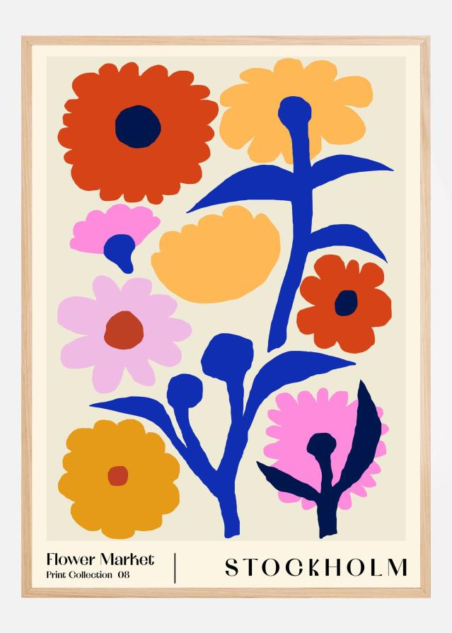 Flower Market. Stockholm Plagát