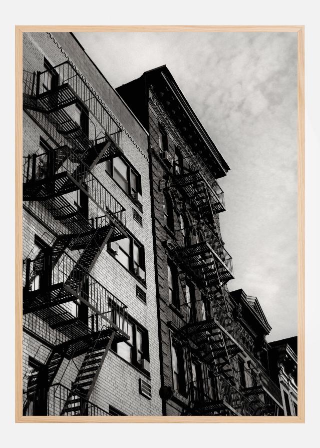 New York City Fire Escapes 05 Plagát