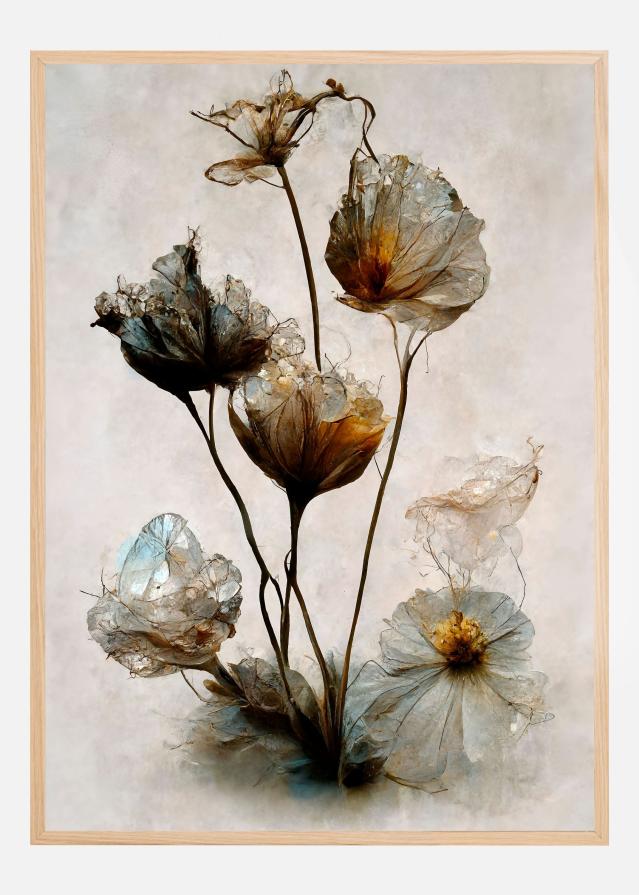 Crystal Flowers Plagát