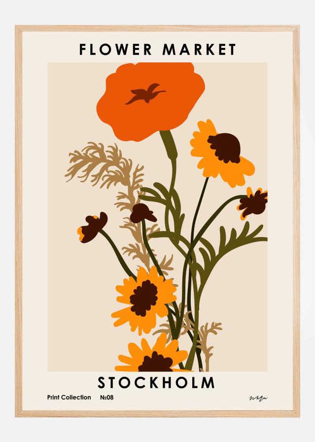 Flower Market. Stockholm Plagát