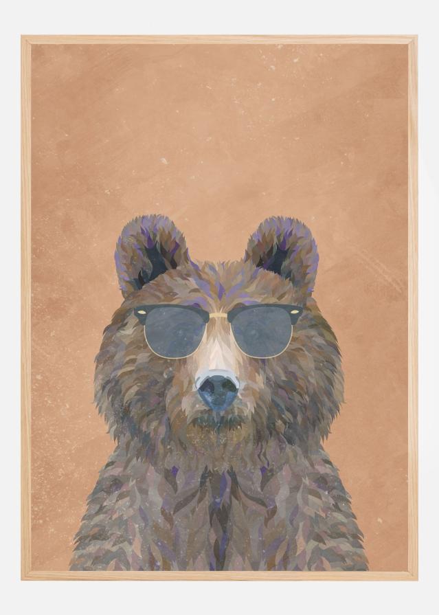 Cool Bear Portrait Plagát