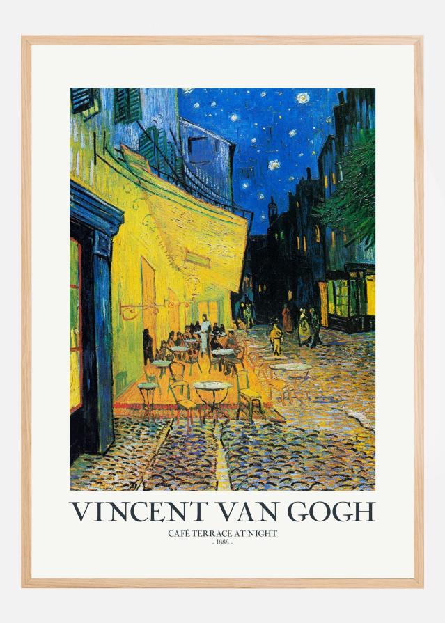 CafAc Terrace At Night Plagát