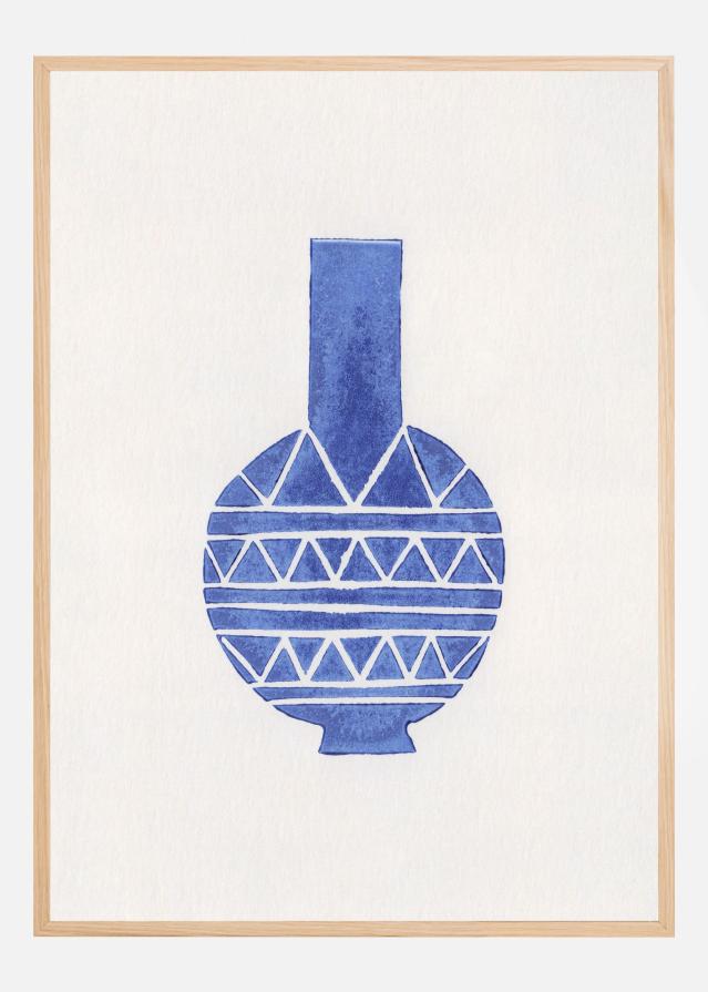 Linocut Vase #8 Plagát