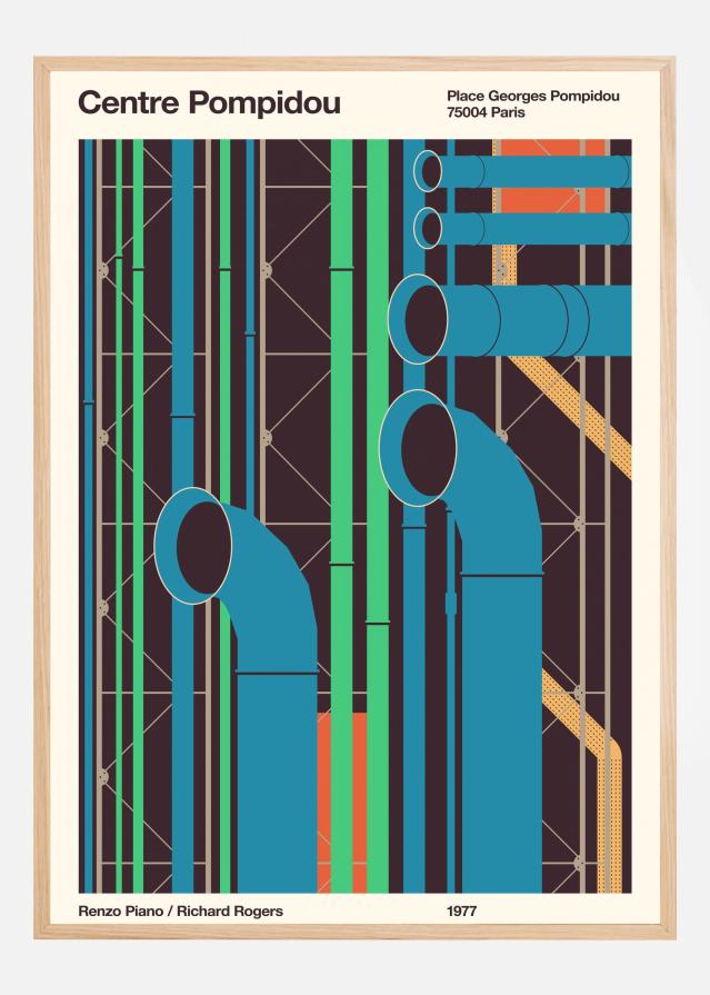 Pompidou Plagát