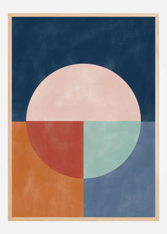 3x4 Aspectratiobluerust35 Plagát