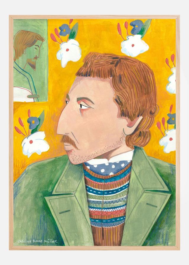 Paul Gauguin portrait Plagát