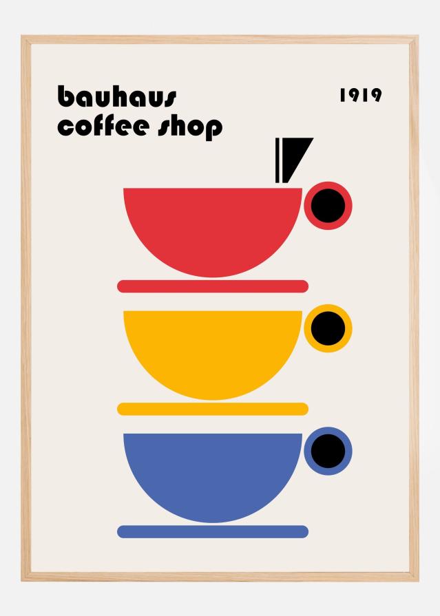 Bauhaus Coffee Minimalist Plagát