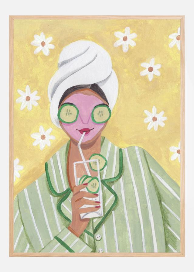 Woman Relax Time Plagát