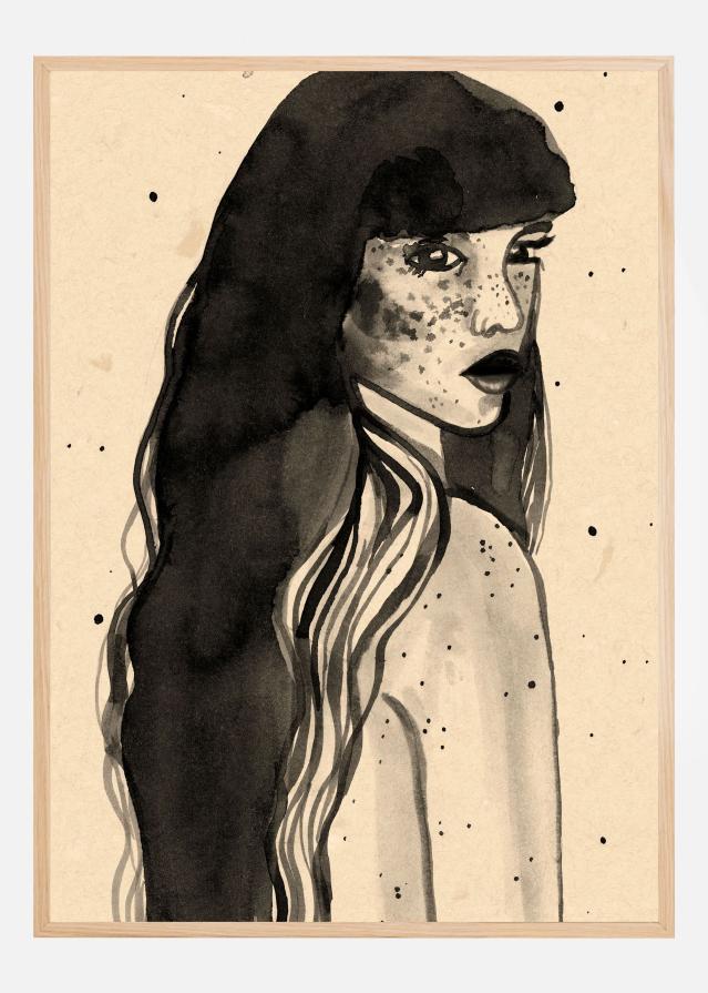 Long Hair Lady Plagát