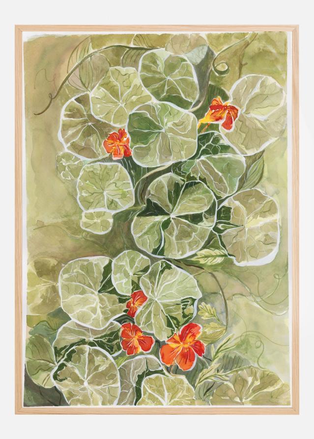 Nasturtium Tapestry Plagát