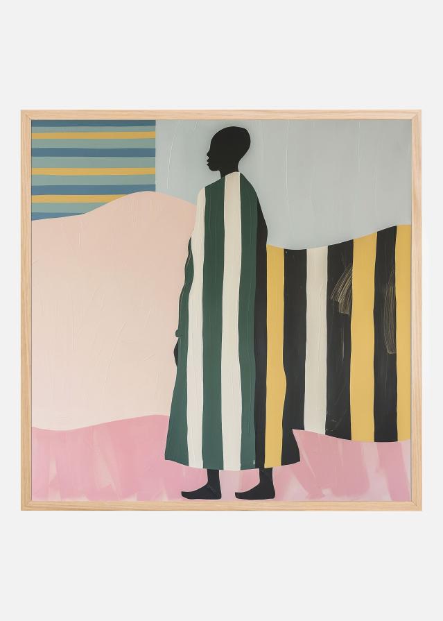 Man In Stripes Plagát