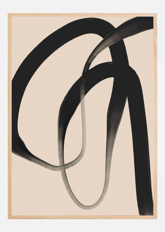 Black Strokes No 24 Plagát