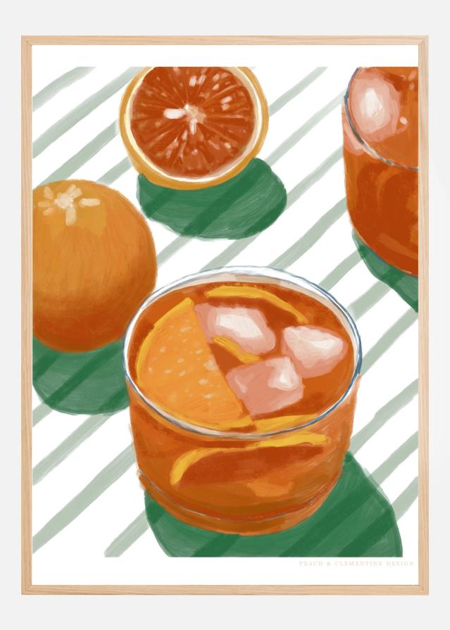 Pandc Cocktailandstripes Copy 2 Plagát