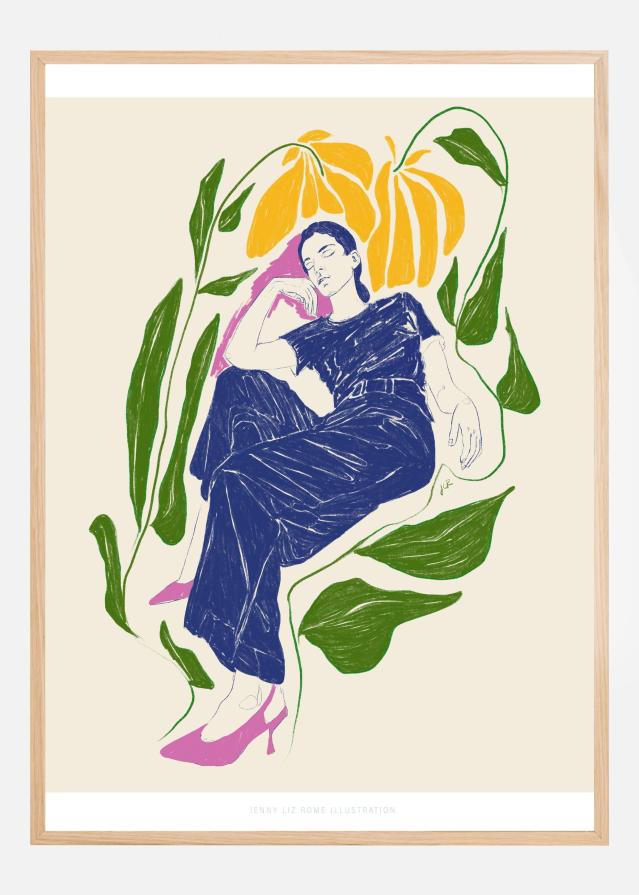 Jlr Quiet in the garden Plagát