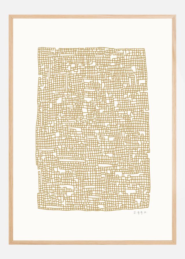 Grid Dark Oker Plagát