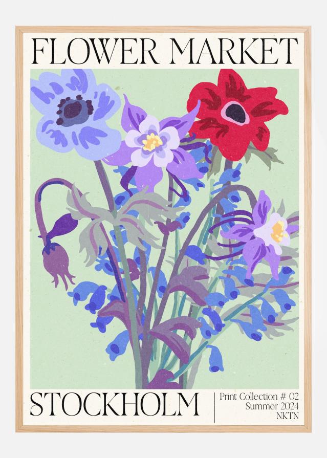 Stockholm Flower Market Plagát
