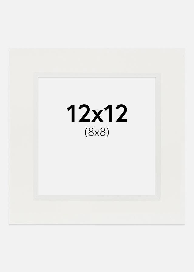 Pasparta Biela 3 mm Biely stred 12x12 cm (8x8)