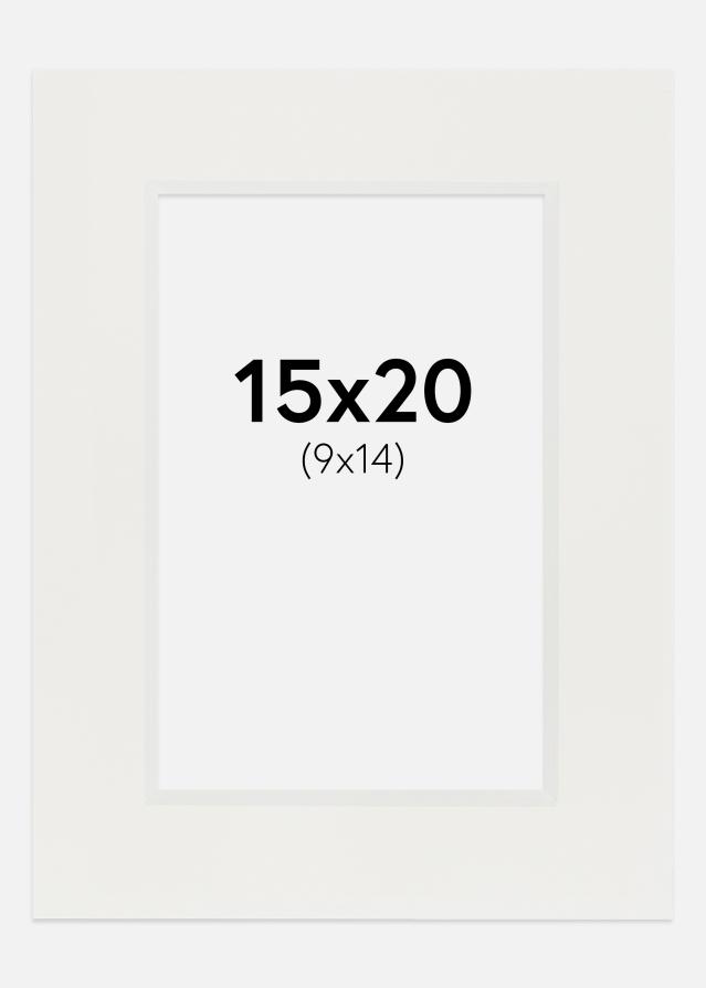 Pasparta Biela 3 mm Biely stred 15x20 cm (9x14)