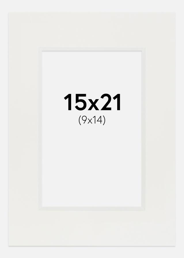 Pasparta Biela 3 mm Biely stred 15x21 cm (9x14)