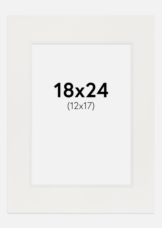 Pasparta Biela 3 mm Biely stred 18x24 cm (12x17)