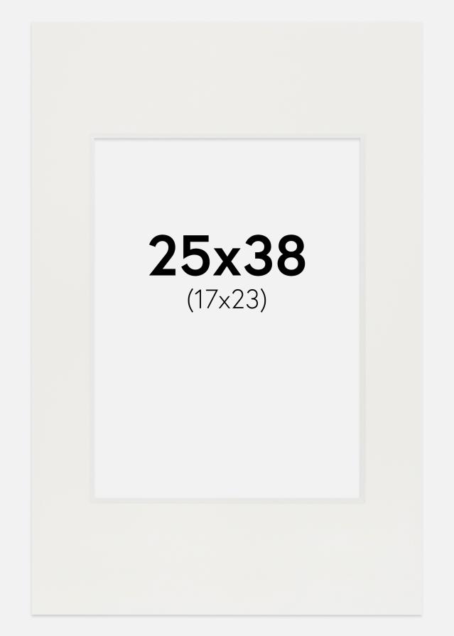 Pasparta Biela 3 mm Biely stred 25x38 cm (17x23)