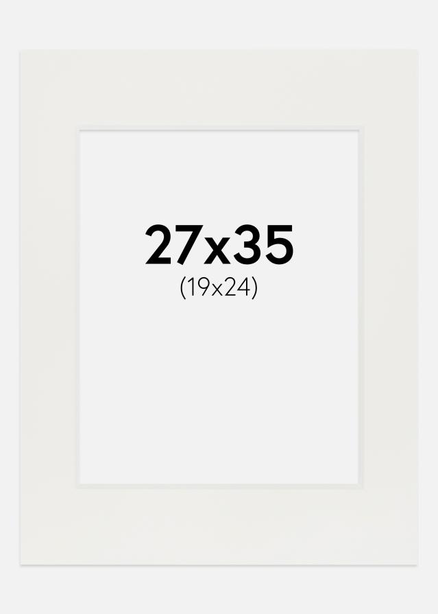 Pasparta Biela 3 mm Biely stred 27x35 cm (19x24)