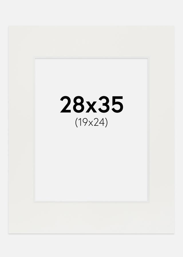 Pasparta Biela 3 mm Biely stred 28x35 cm (19x24)