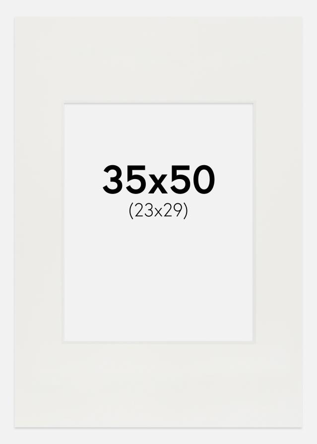 Pasparta Biela 3 mm Biely stred 35x50 cm (23x29)