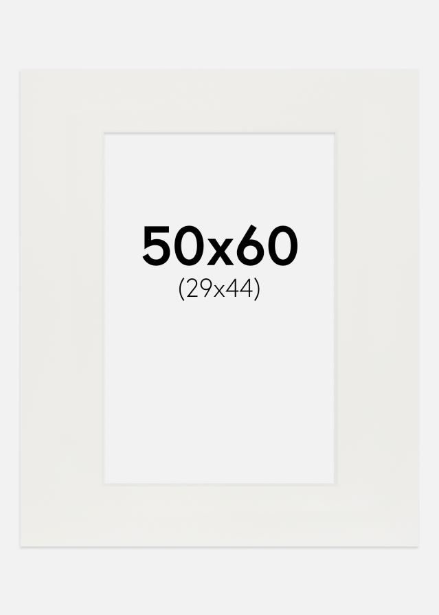 Pasparta Biela 3 mm Biely stred 50x60 cm (29x44)