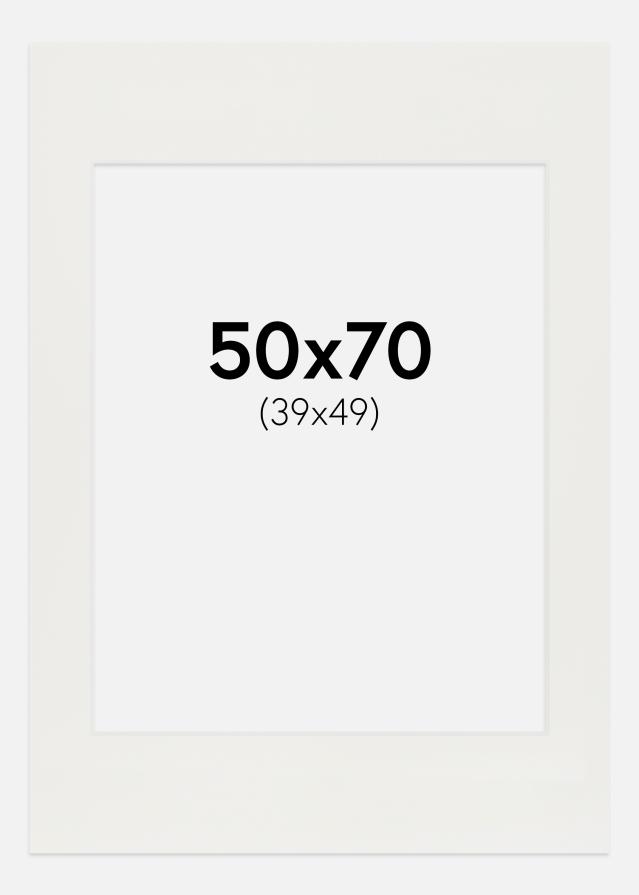 Pasparta Biela 3 mm Biely stred 50x70 cm (39x49)