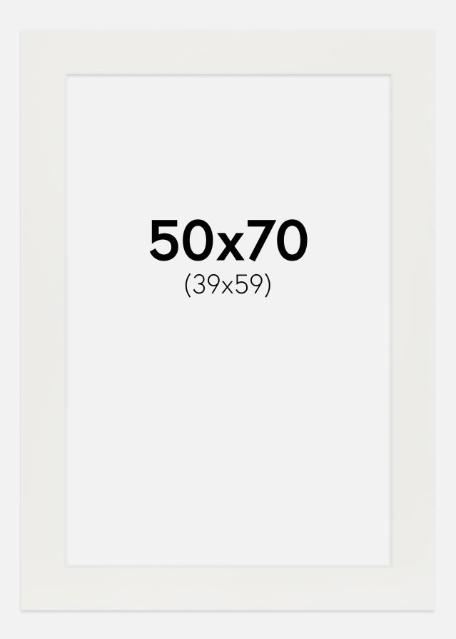 Pasparta Biela 3 mm Biely stred 50x70 cm (39x59)