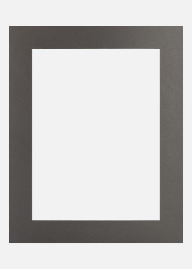 Passepartout GunMetal Metal (Biele Jadro) 40x50 cm (28,7x41 - A3)