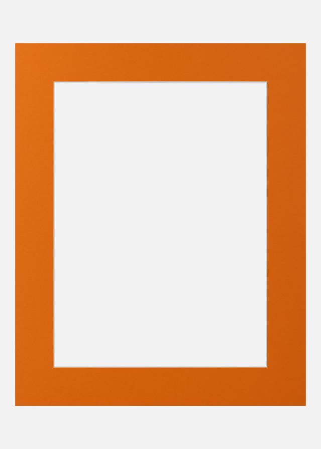 Passepartout Blaze Orange (Biele Jadro) 20x20 cm (14x14)