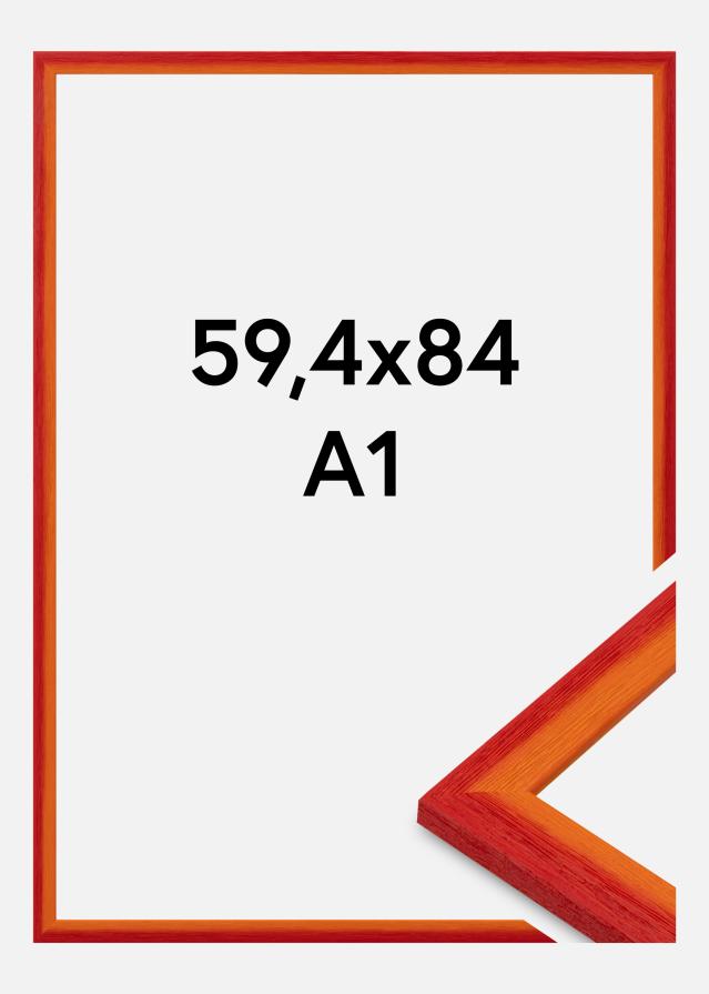 Rám Cornwall Akrylové sklo Červená 59,4x84,1 cm (A1)