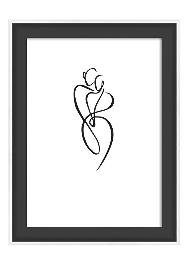 Rám Silhouette Čierna 10x15 cm