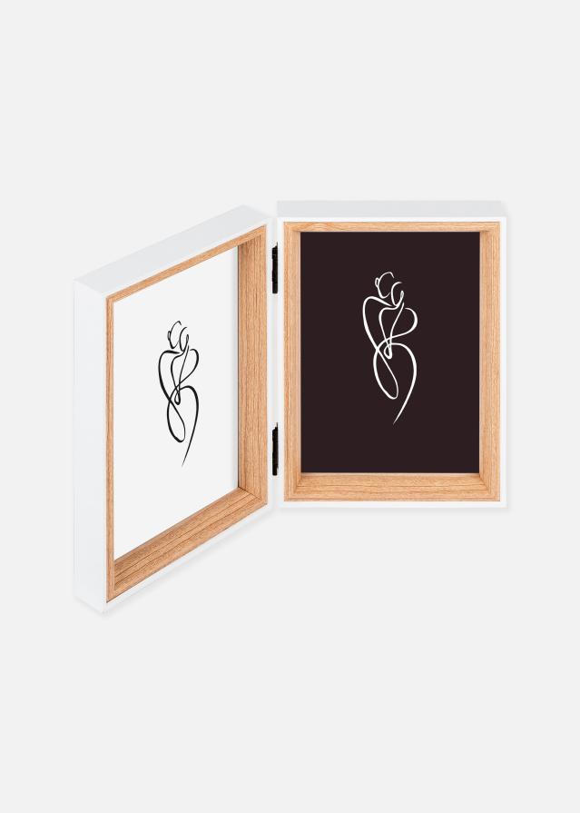 Silhouette Otvárací rám Dub 10x15 cm – 2 obrázky