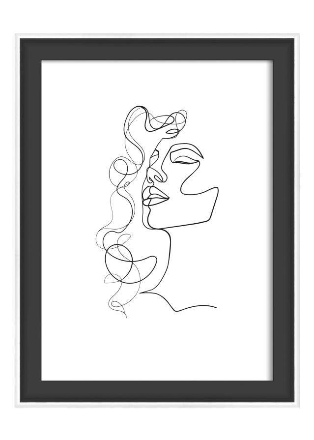 Rám Silhouette Čierna 13x18 cm