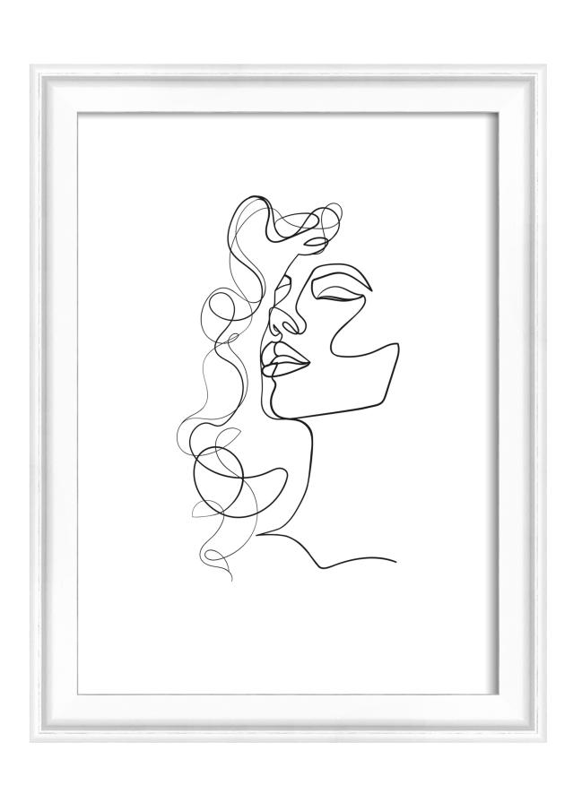 Rám Silhouette Biela 13x18 cm