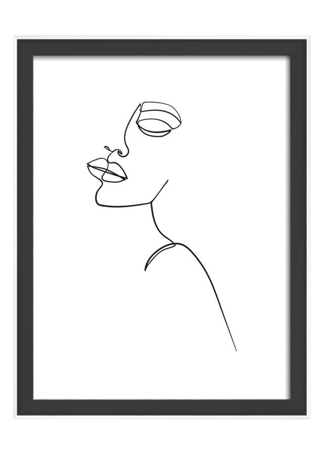 Rám Silhouette Čierna 15x20 cm