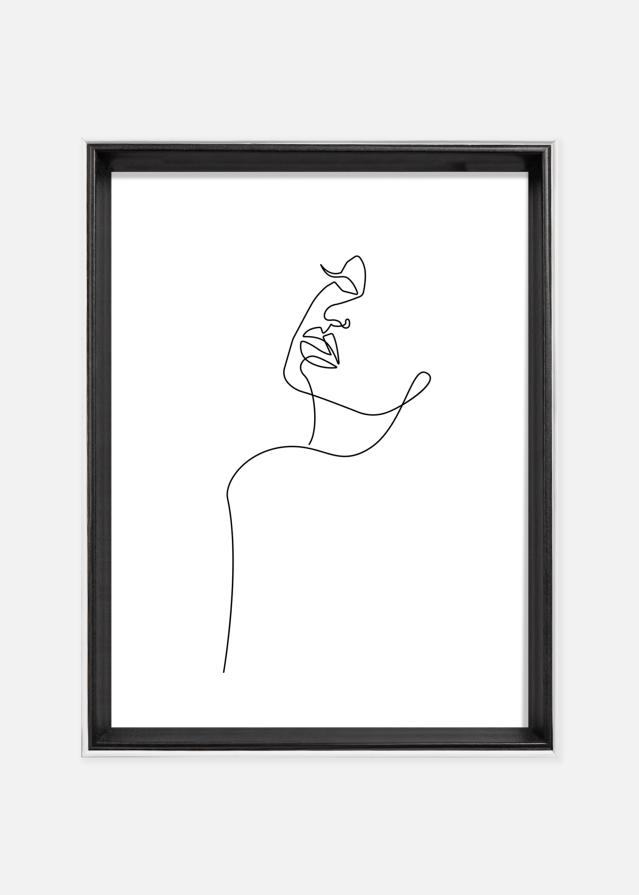 Rám Silhouette Čierna 18x24 cm