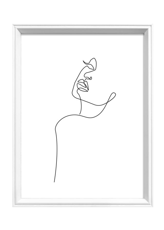 Rám Silhouette Biela 18x24 cm