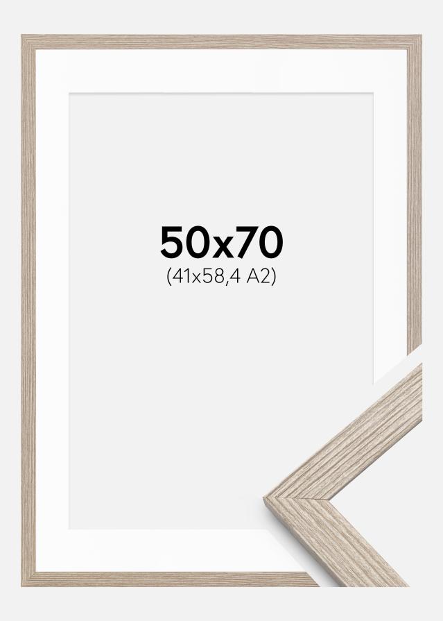 Rám Stilren greige dub 50x70 cm - Pasparty Biela 42x59,4 cm