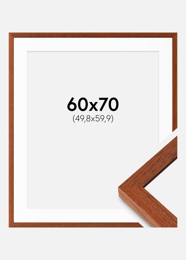 Rám Hermes Čerešňa 60x70 cm - Pasparty Biela 20x24 inches