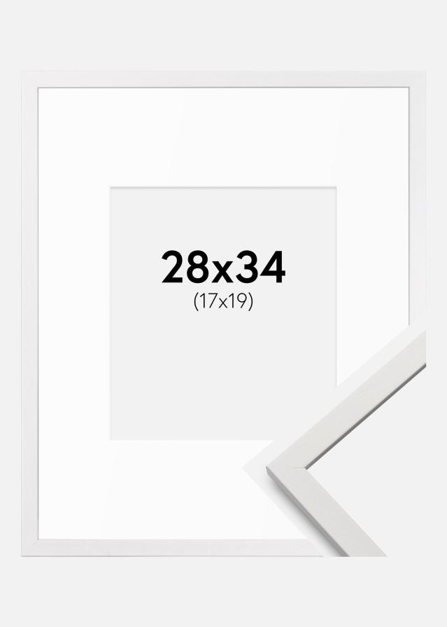 Rám Edsbyn Biela 28x34 cm - Pasparty Biela 18x20 cm