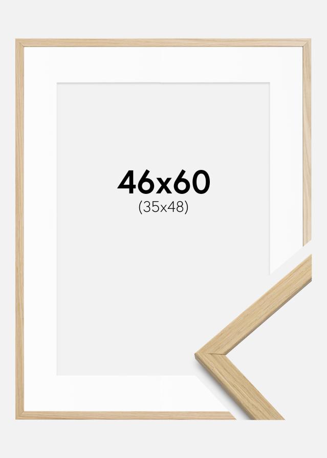 Rám Edsbyn dub 46x60 cm - Pasparty Biela 36x49 cm