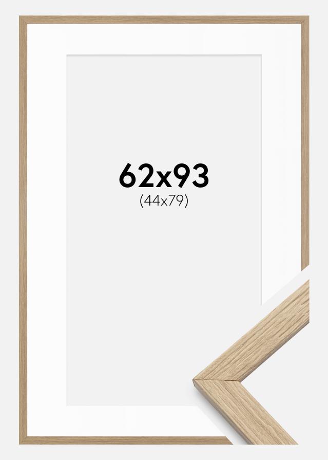 Rám Stilren dub 62x93 cm - Pasparty Biela 45x80 cm