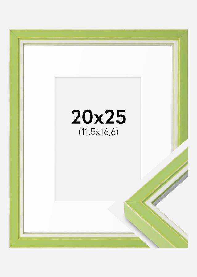 Rám Diana Svetlozelená 20x25 cm - Pasparty Biela B6 125x176 mm