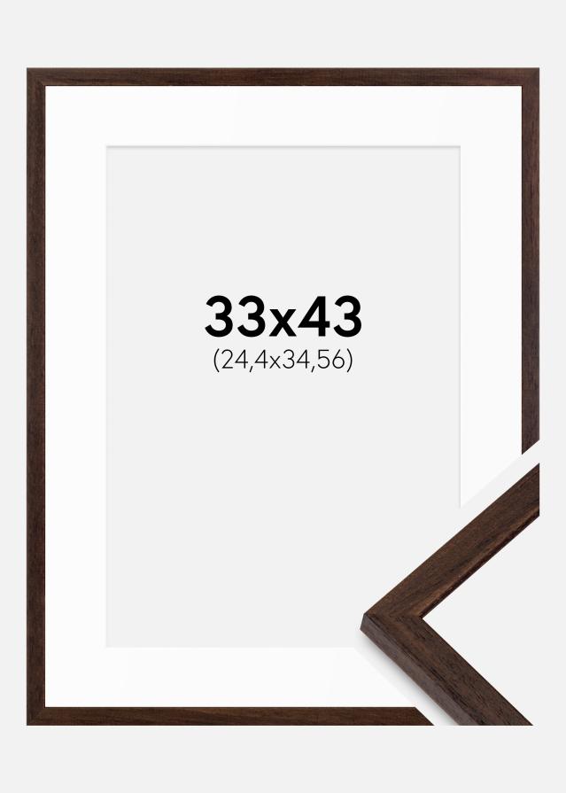 Rám Orech Edsbyn 33x43 cm - Pasparty biela 10x14 inches