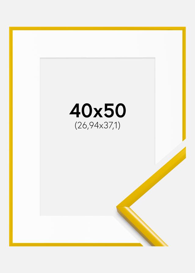 Rám New Lifestyle žltý 40x50 cm - Pasparty biela 11x15 inches